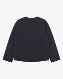 Back view of Uskees midnight blue Evo liner jacket.
