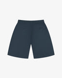Back view of blueberry men's 5024 ripstop utility shorts by Uskees. Clear view of the two jetted pockets and discreet logo label.